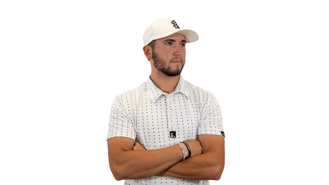 Polka Dot Active Fit Golf Polo