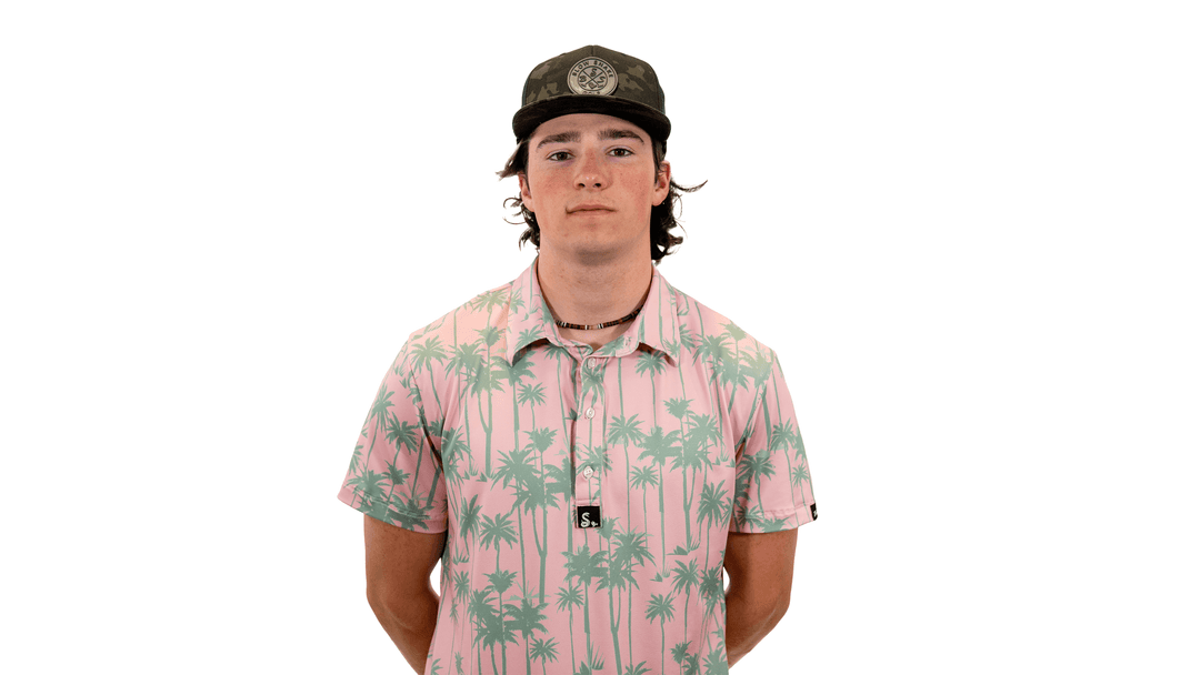 Palm Tree Active Fit Golf Polo