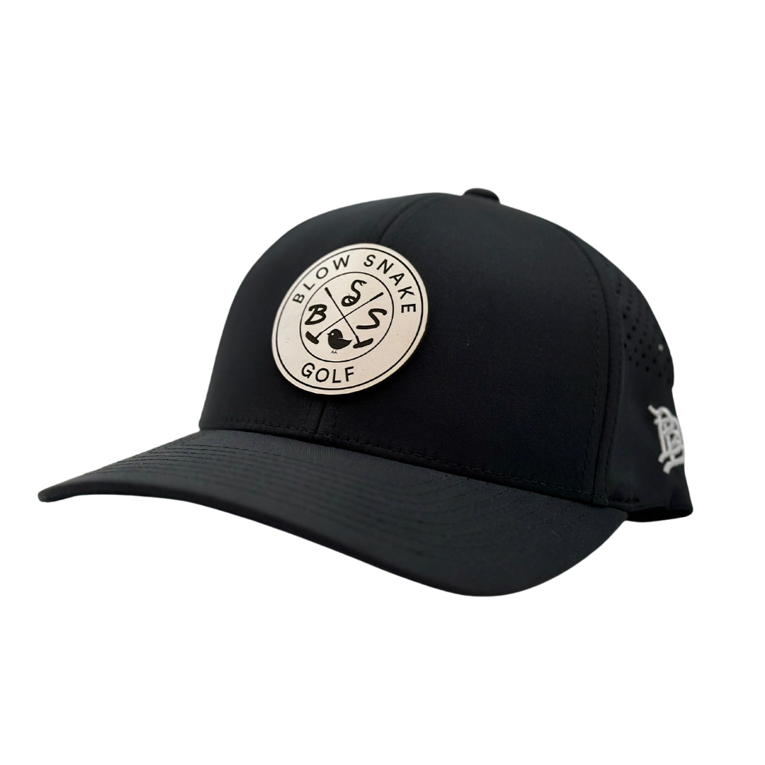 Flex Fit Black BlowSnake golf Hat